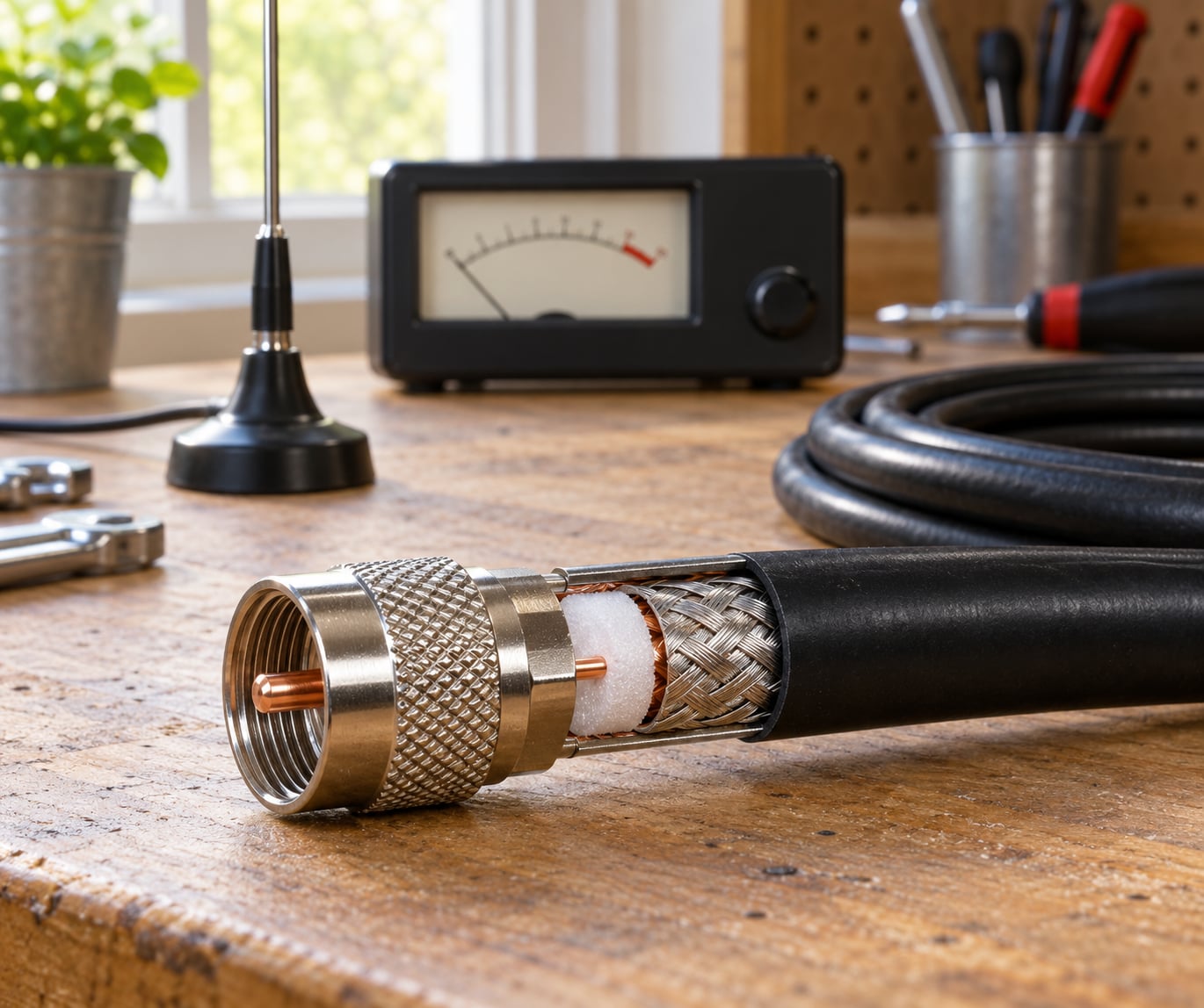 how coax loss affects antenna performance