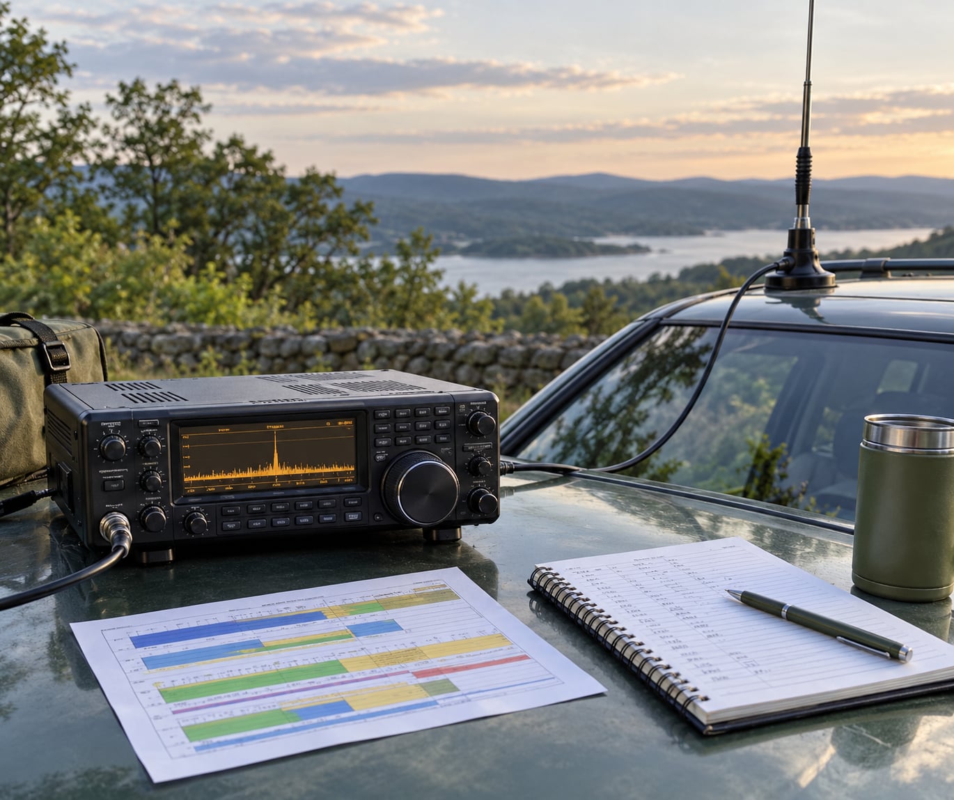 how to find activity on the 20 meter band