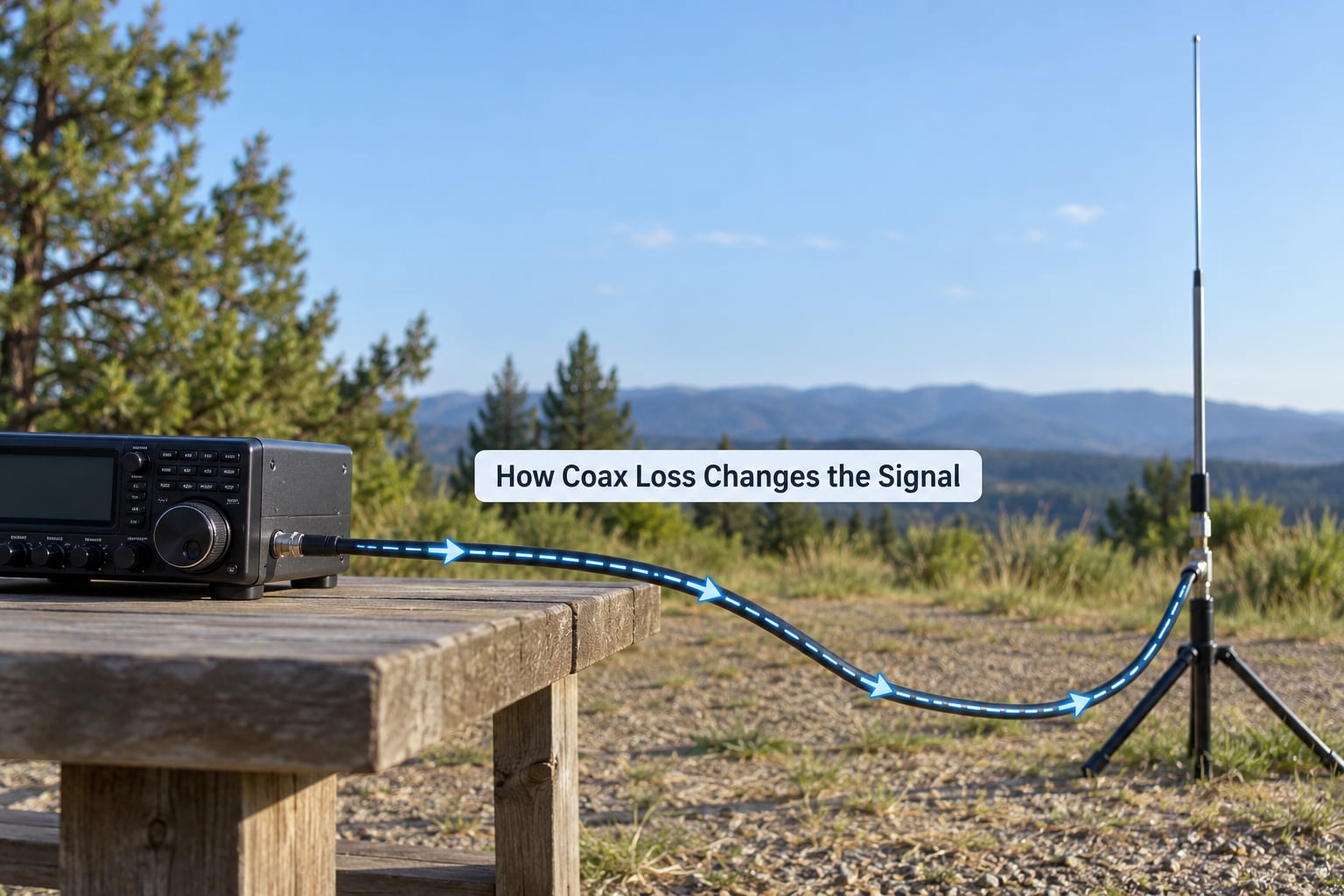 How Coax Loss Changes the Signal