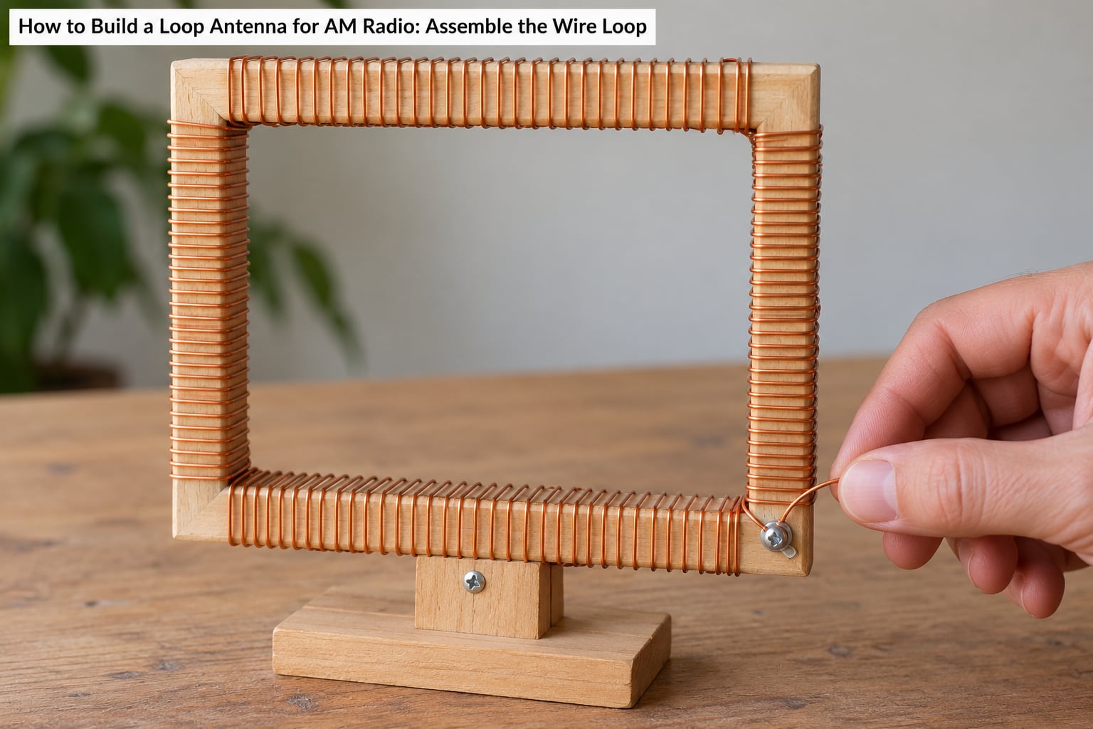 How to Build a Loop Antenna for AM Radio: Assemble the Wire Loop