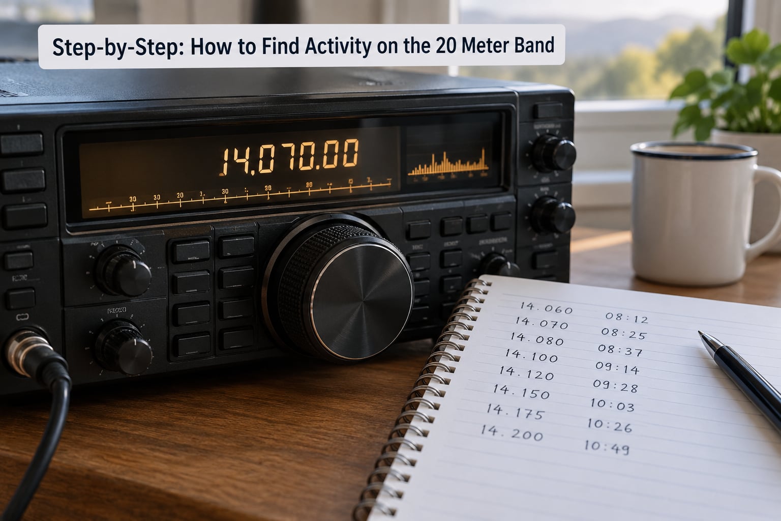 Step-by-Step: How to Find Activity on the 20 Meter Band