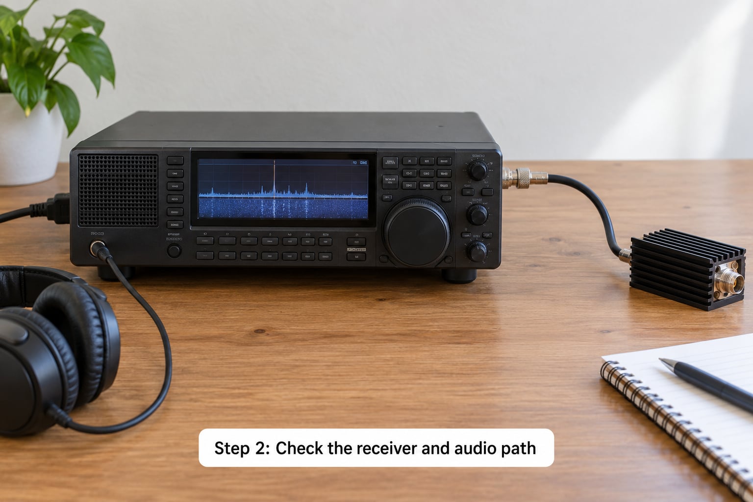 Step 2: Check the receiver and audio path