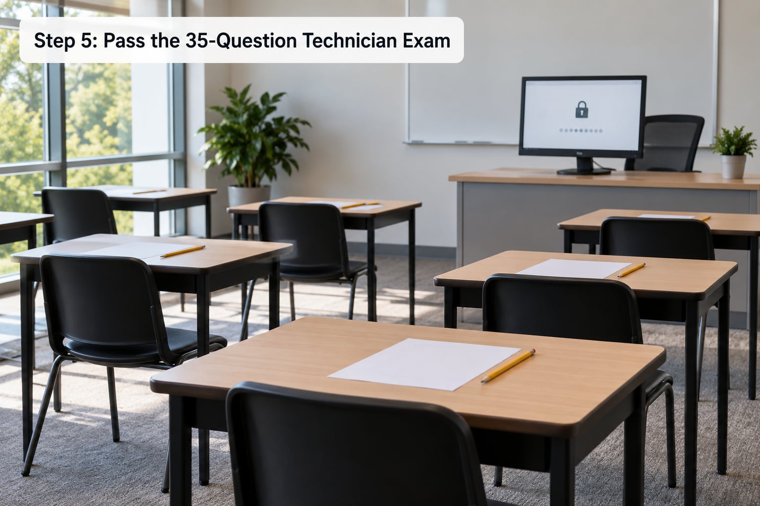 Step 5: Pass the 35-Question Technician Exam