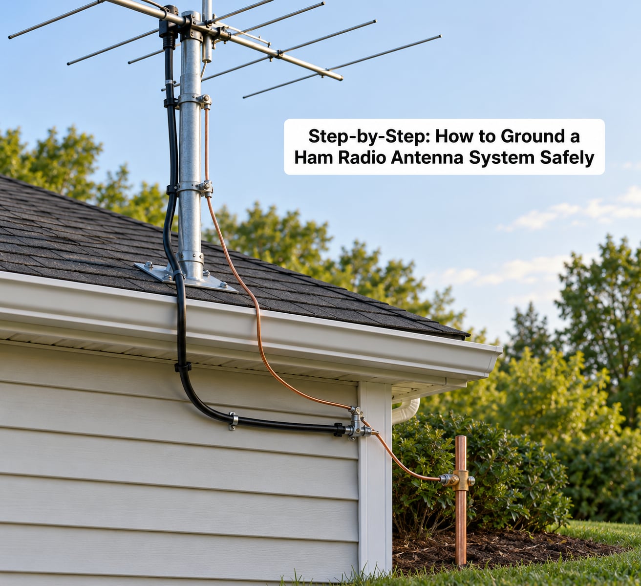 Step-by-Step: How to Ground a Ham Radio Antenna System Safely