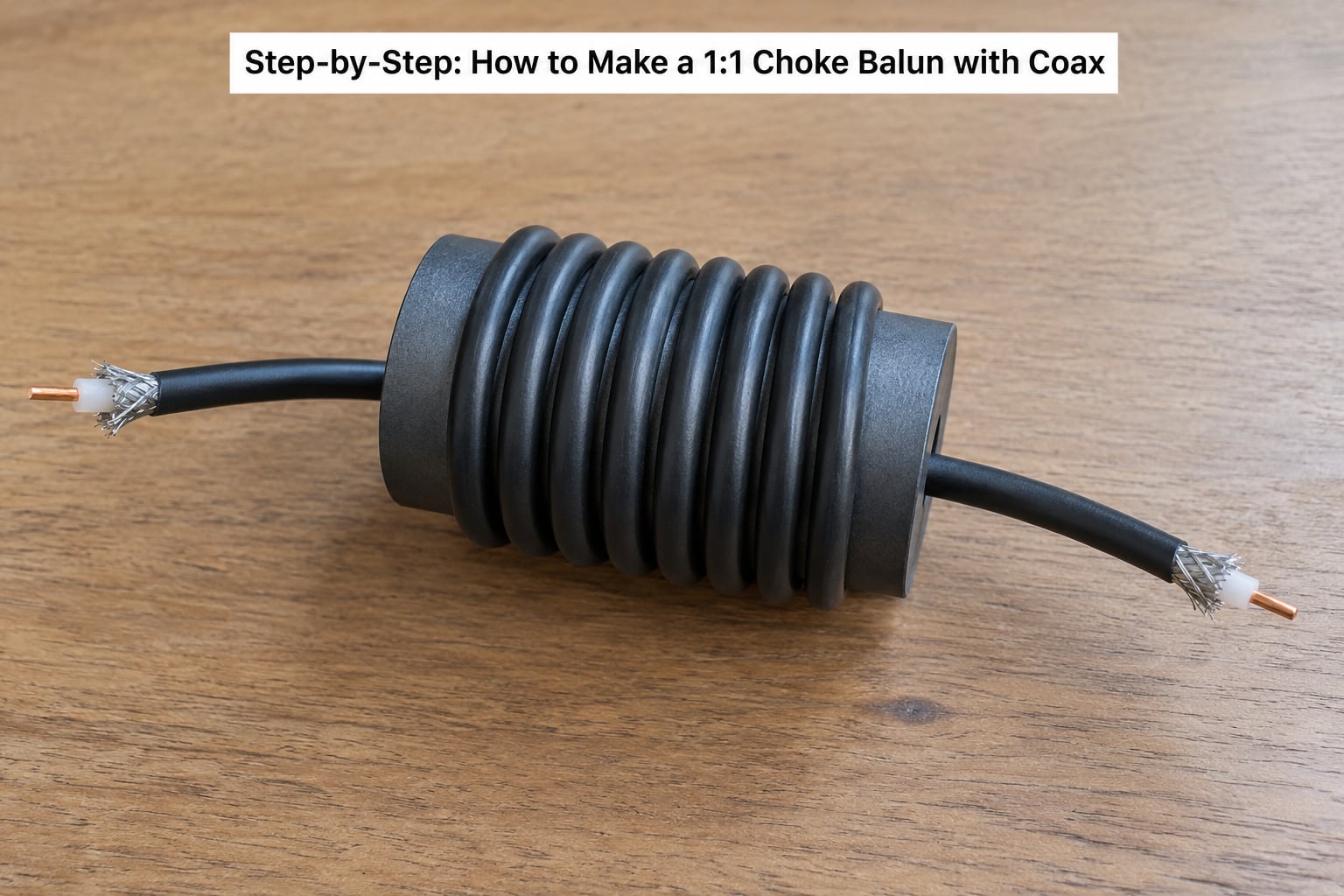 Step-by-Step: How to Make a 1:1 Choke Balun with Coax