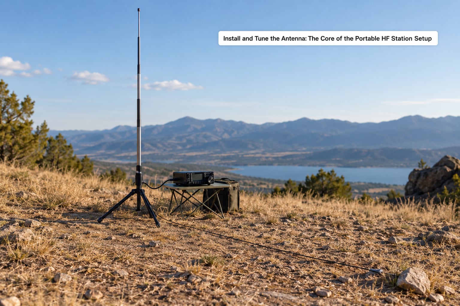 Install and Tune the Antenna: The Core of the Portable HF Station Setup