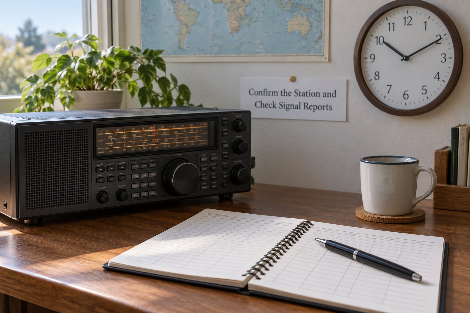 Confirm the Station and Check Signal Reports