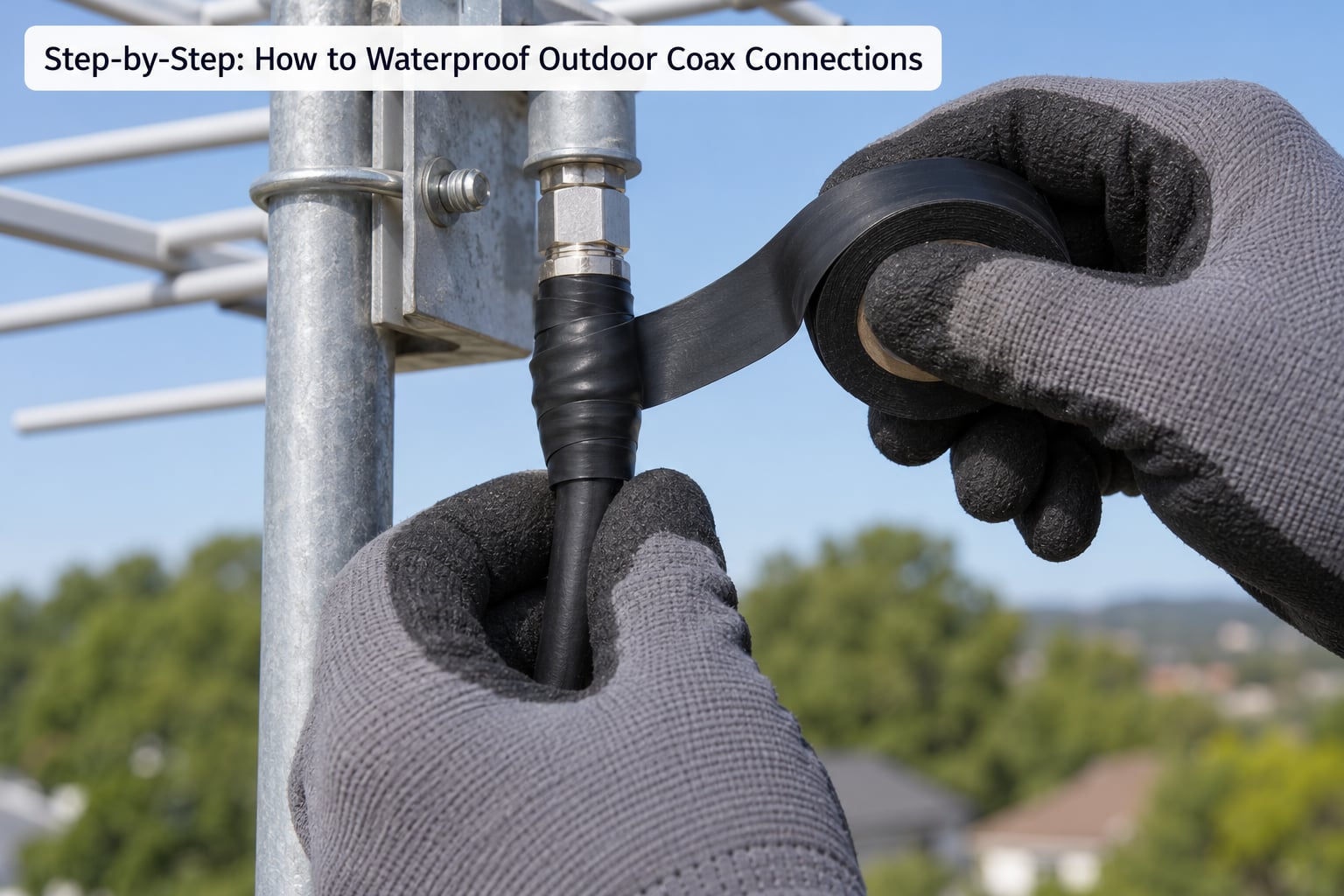 Step-by-Step: How to Waterproof Outdoor Coax Connections