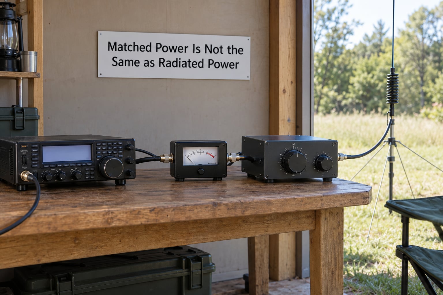 Matched Power Is Not the Same as Radiated Power