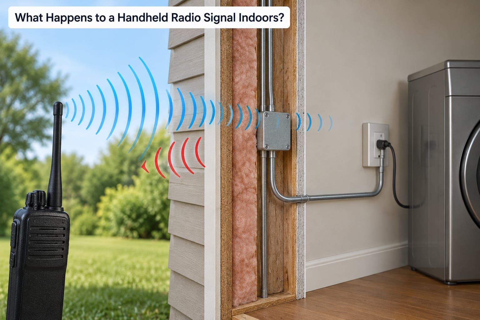 What Happens to a Handheld Radio Signal Indoors?