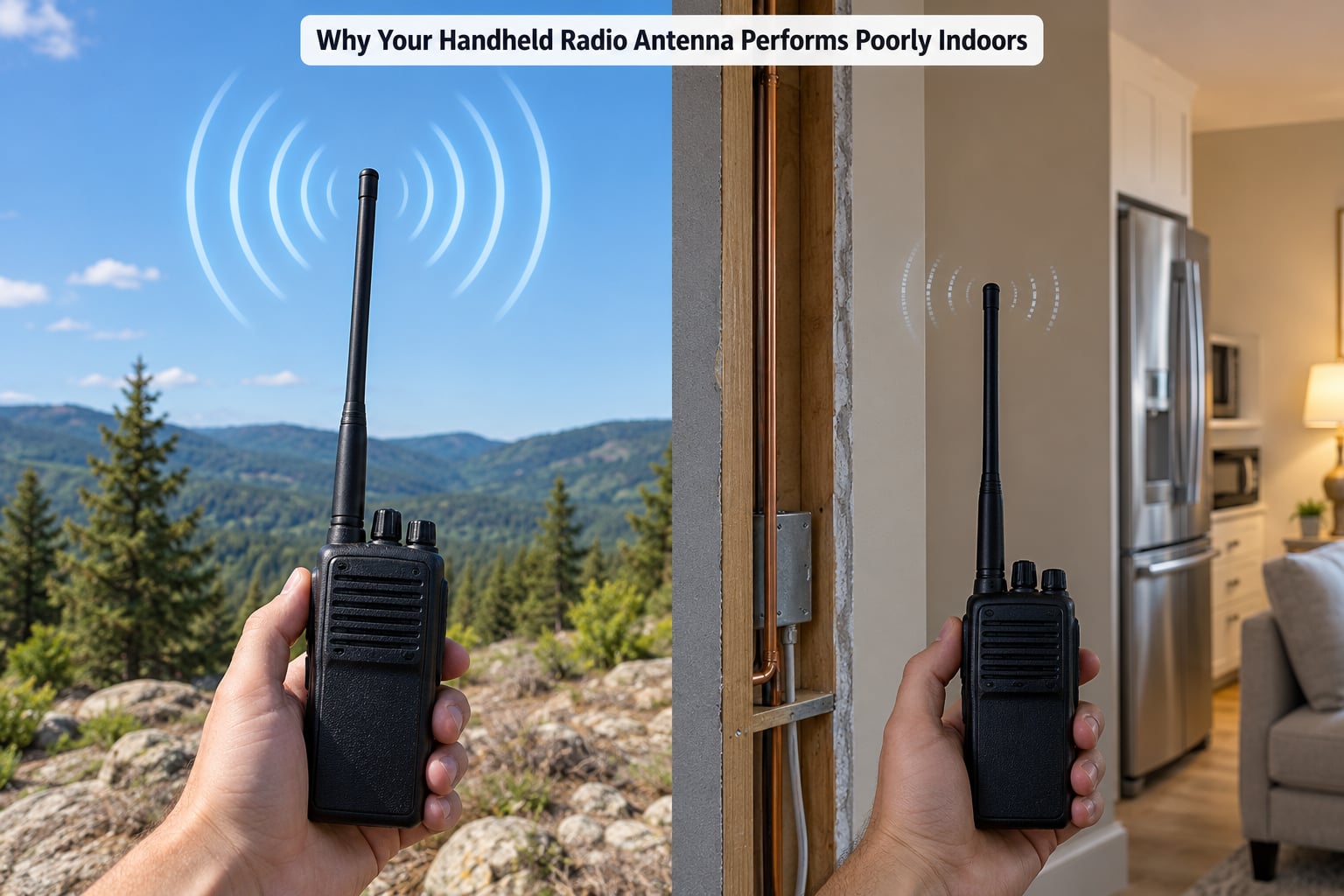 Why Your Handheld Radio Antenna Performs Poorly Indoors